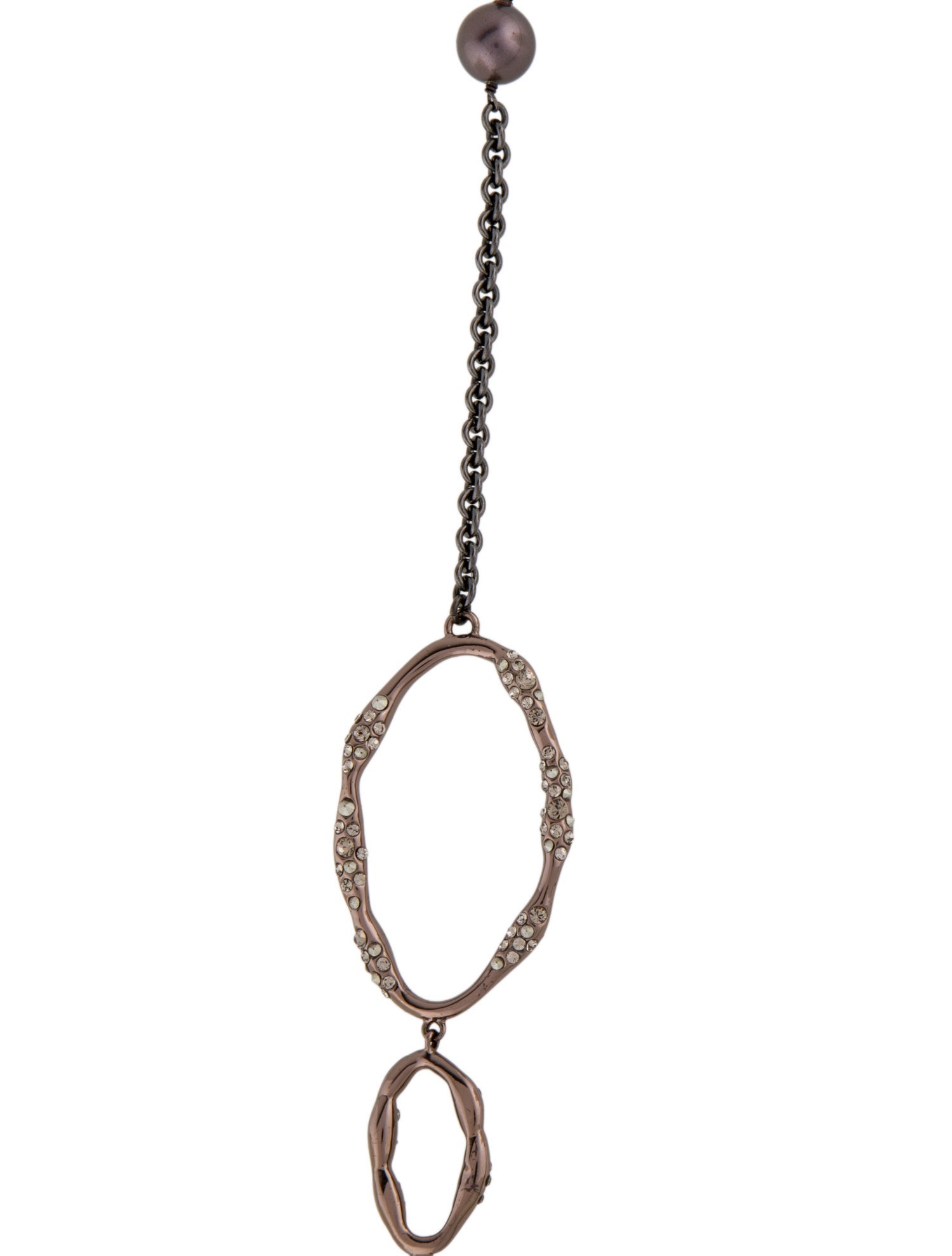 Alexis Bittar Crystal Encrusted & Pearl Beaded Necklace