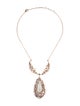Alexis Bittar Lucite & Crystal Teardrop Statement Necklace