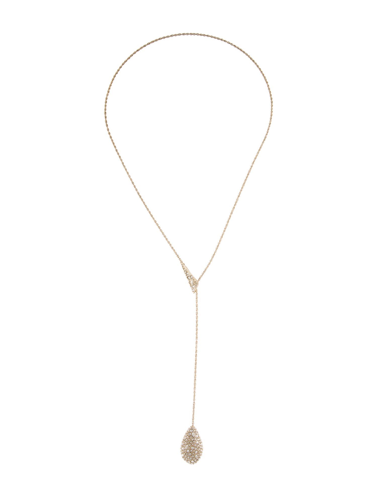 Alexis Bittar Crystal Origami Lariat Necklace
