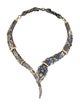 Alexis Bittar Multistone Jardin de Papillon Snake Collar Necklace
