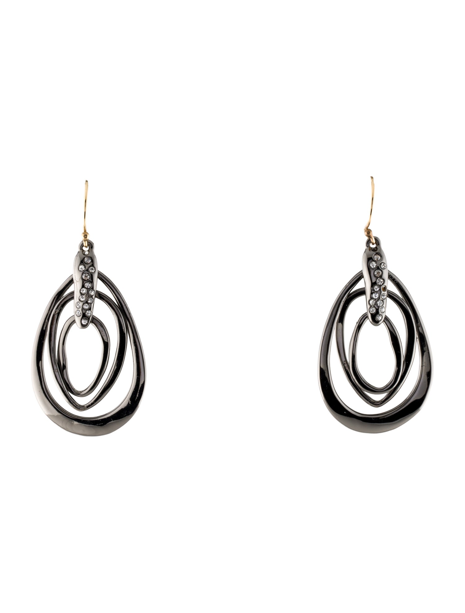 Alexis Bittar Crystal Encrusted Drop Earrings