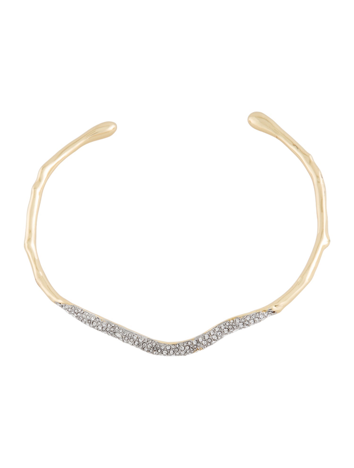 Alexis Bittar Solanales Crystal Skinny Collar Necklace