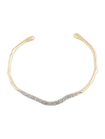 Alexis Bittar Solanales Crystal Skinny Collar Necklace