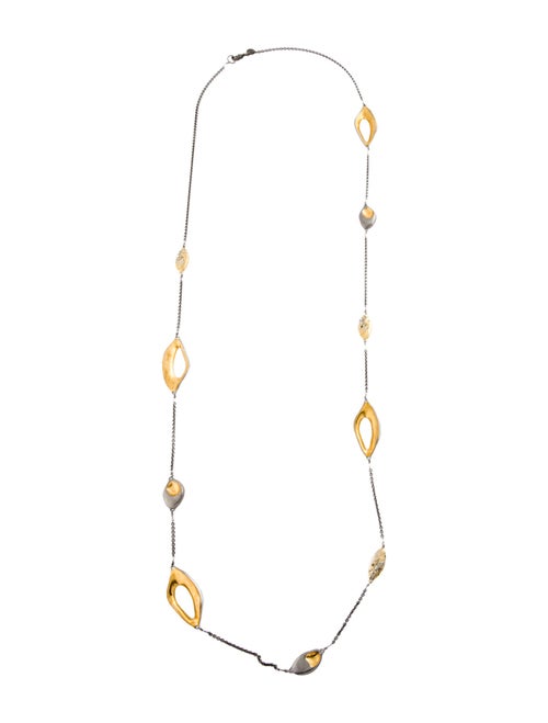 Alexis Bittar Crystal Encrusted Two-Tone Station Necklace