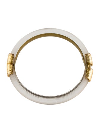 Alexis Bittar Lucite Hinged Bangle Bracelet
