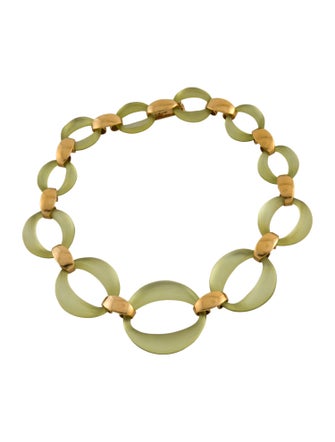 Alexis Bittar Lucite Link Collar Necklace