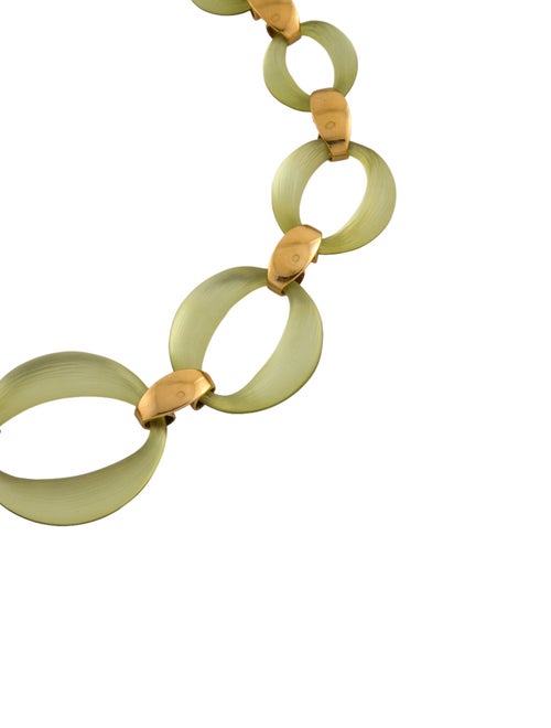Alexis Bittar Lucite Link Collar Necklace