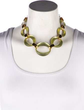 Alexis Bittar Lucite Link Collar Necklace