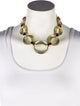 Alexis Bittar Lucite Link Collar Necklace