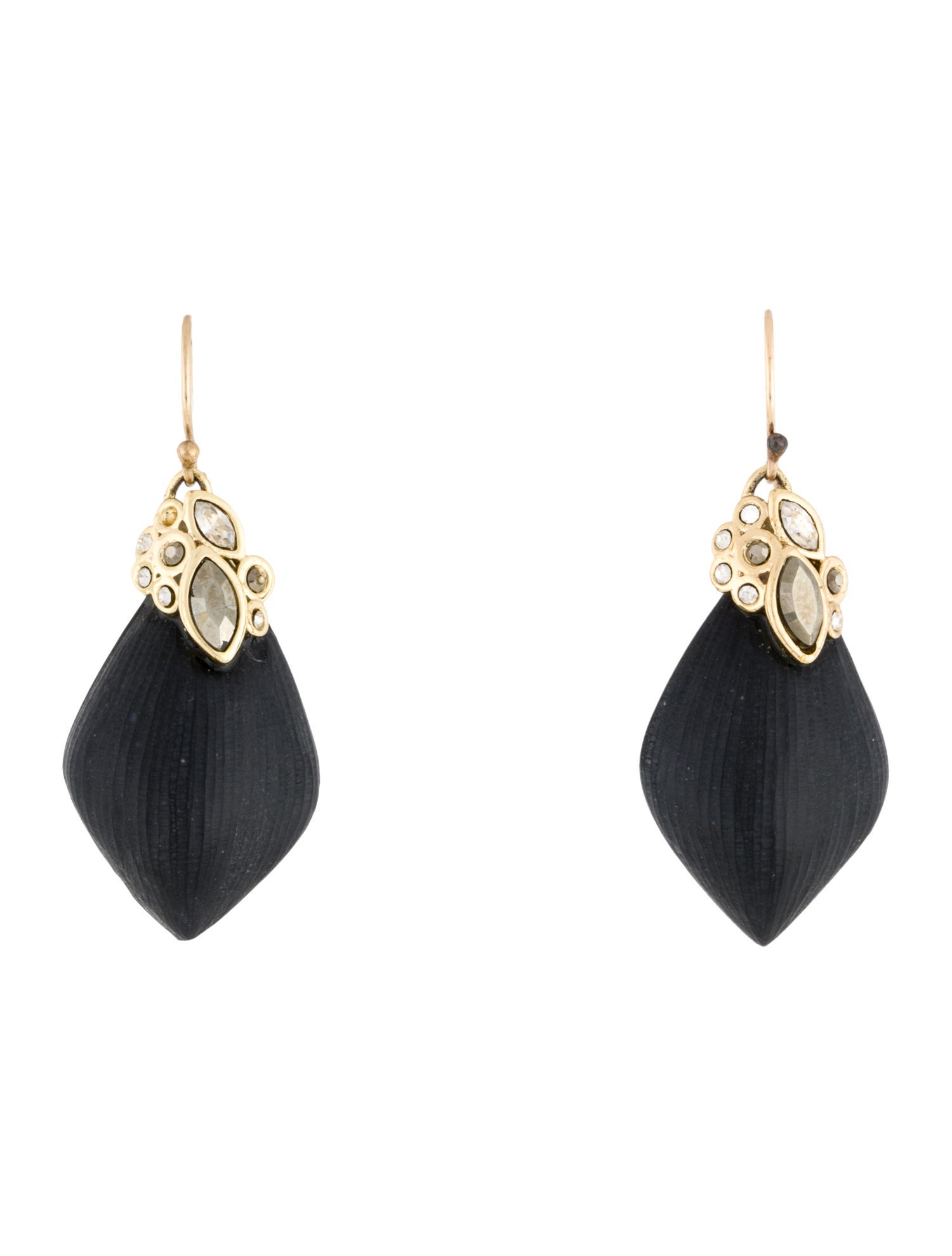 Alexis Bittar Crystal & Lucite Drop Earrings