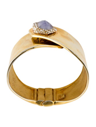 Alexis Bittar New Wave Crystal Hinge Cuff