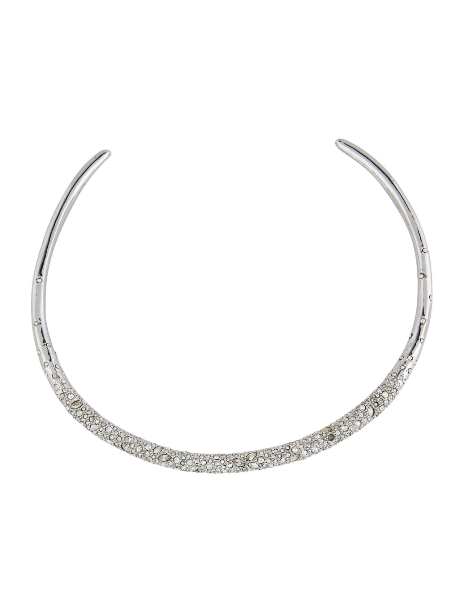Alexis Bittar Crystal Encrusted Thin Collar Necklace