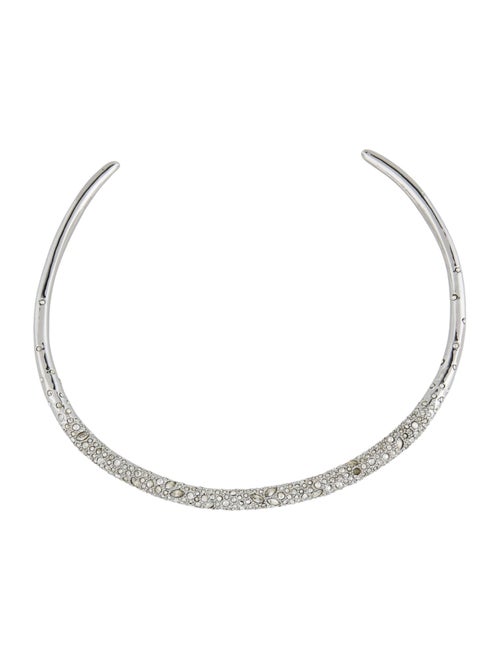 Alexis Bittar Crystal Encrusted Thin Collar Necklace