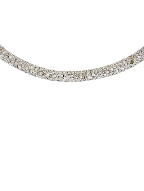Alexis Bittar Crystal Encrusted Thin Collar Necklace