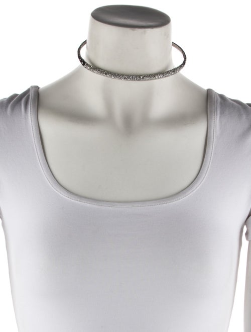 Alexis Bittar Crystal Encrusted Thin Collar Necklace