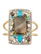 Alexis Bittar Crystal Encrusted Mosaic Cuff Bracelet
