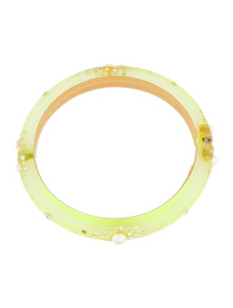 Alexis Bittar Lucite Hinged Bangle Bracelet