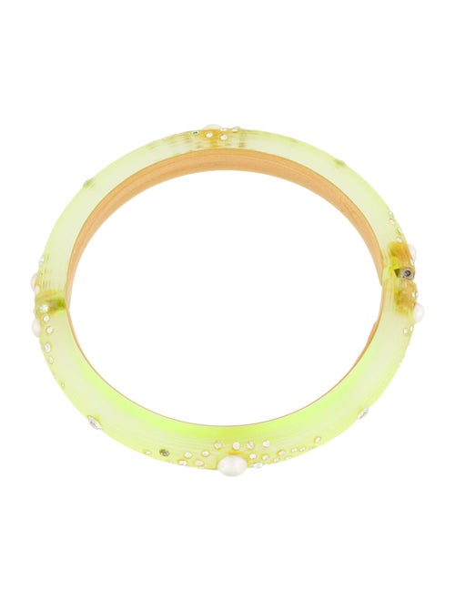 Alexis Bittar Lucite Hinged Bangle Bracelet