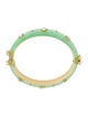 Alexis Bittar Crystal & Lucite Hinged Bangle Bracelet
