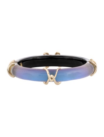 Alexis Bittar Lucite Hinged Bangle Bracelet