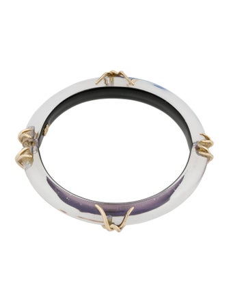 Alexis Bittar Lucite Hinged Bangle Bracelet
