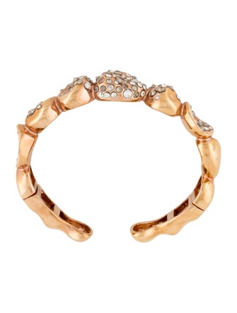 Alexis Bittar Crystal Hinge Cuff Bracelet