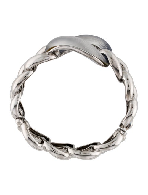 Alexis Bittar Lucite Link Hinged Bangle Bracelet