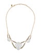 Alexis Bittar Mother of Pearl, Crystal & Lucite Collar Necklace