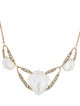 Alexis Bittar Mother of Pearl, Crystal & Lucite Collar Necklace