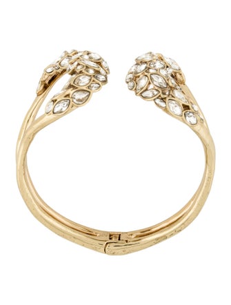 Alexis Bittar Crystal Hinge Cuff Bracelet