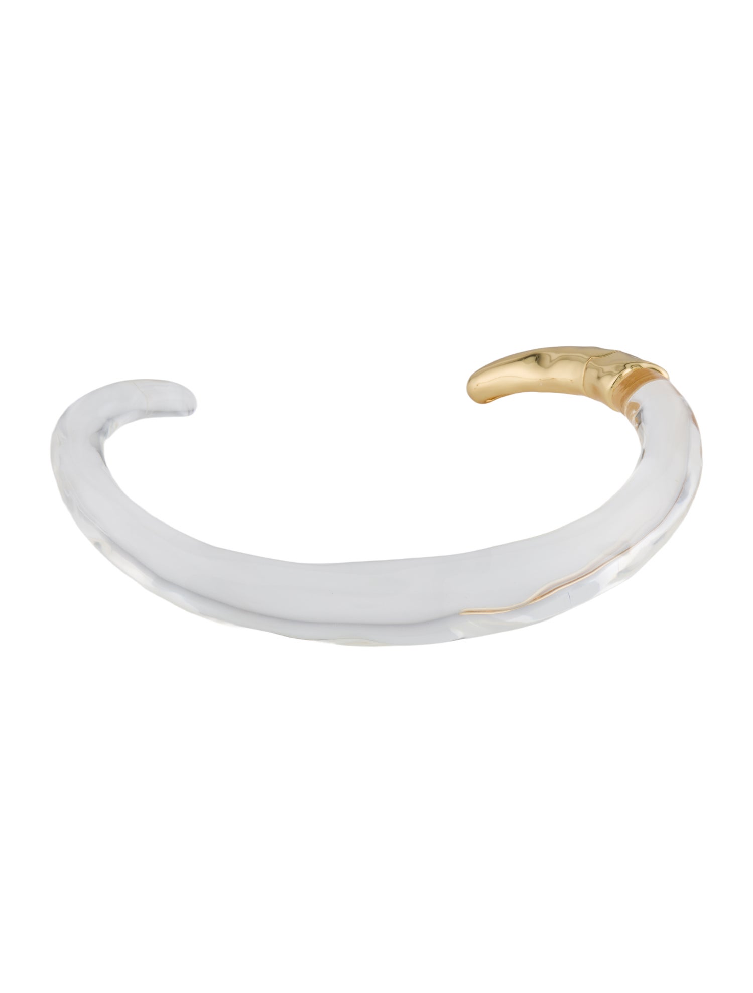 Alexis Bittar Liquid Lucite Hinged Collar Necklace