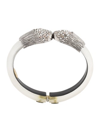 Alexis Bittar Lucite & Crystal Cuff Bracelet