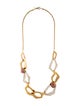Alexis Bittar Lucite & Crystal Chain Necklace