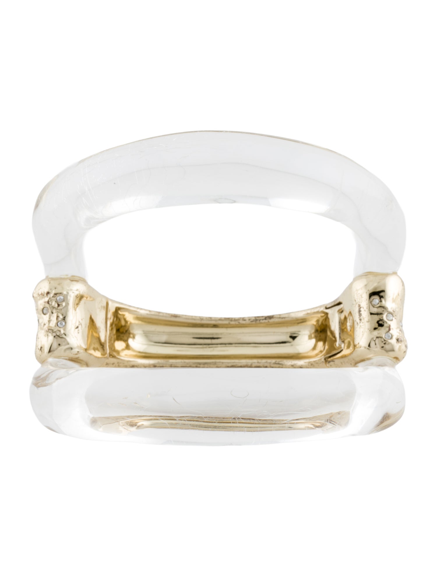 Alexis Bittar Lucite Double Band Bangle Bracelet