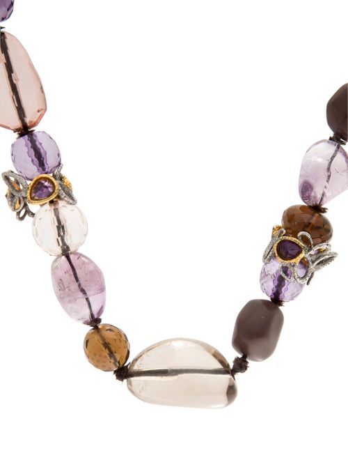 Alexis Bittar Crystal & Lucite Beaded Necklace