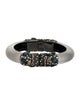 Alexis Bittar Lucite & Crystal Hinge Bangle Bracelet