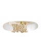 Alexis Bittar Lucite & Crystal Hinge Bangle Bracelet