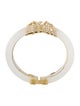 Alexis Bittar Lucite & Crystal Hinge Bangle Bracelet