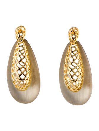 Alexis Bittar Lucite & Lacquer Drop Earrings