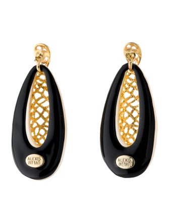 Alexis Bittar Lucite & Lacquer Drop Earrings