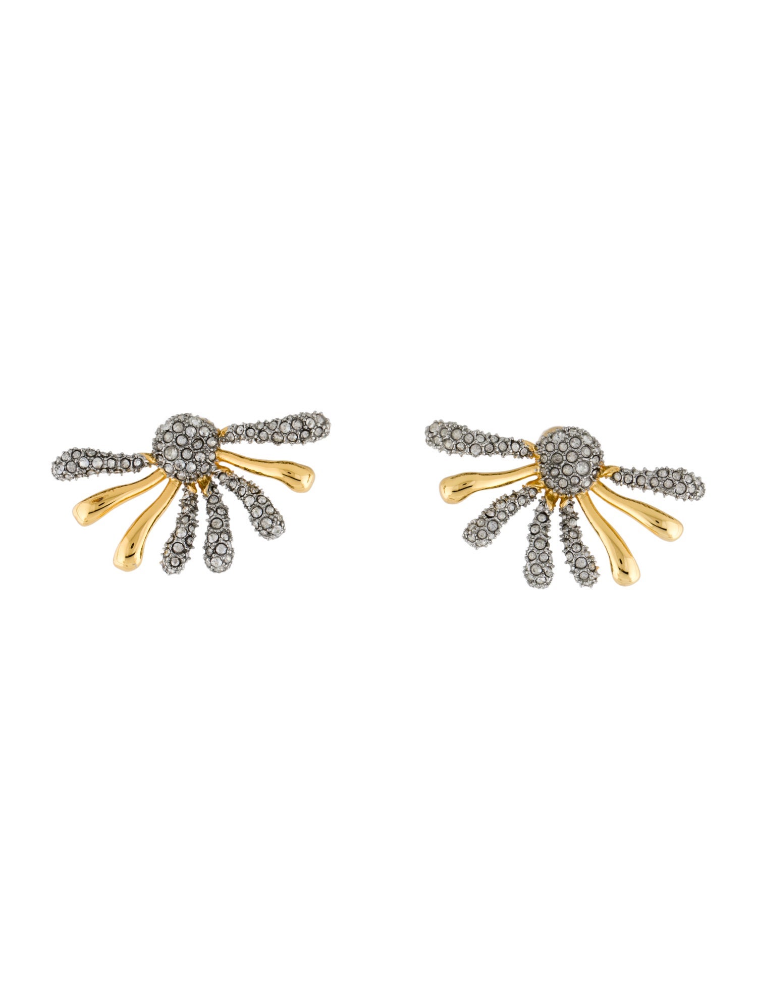Alexis Bittar Crystal Solanales Spray Earrings
