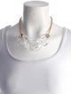 Alexis Bittar Crystal & Liquid Lucite Link Collar Necklace
