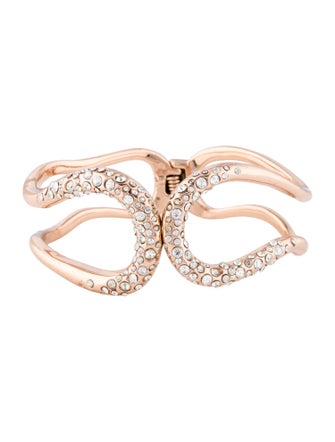 Alexis Bittar Crystal Encrusted Hinged Bracelet