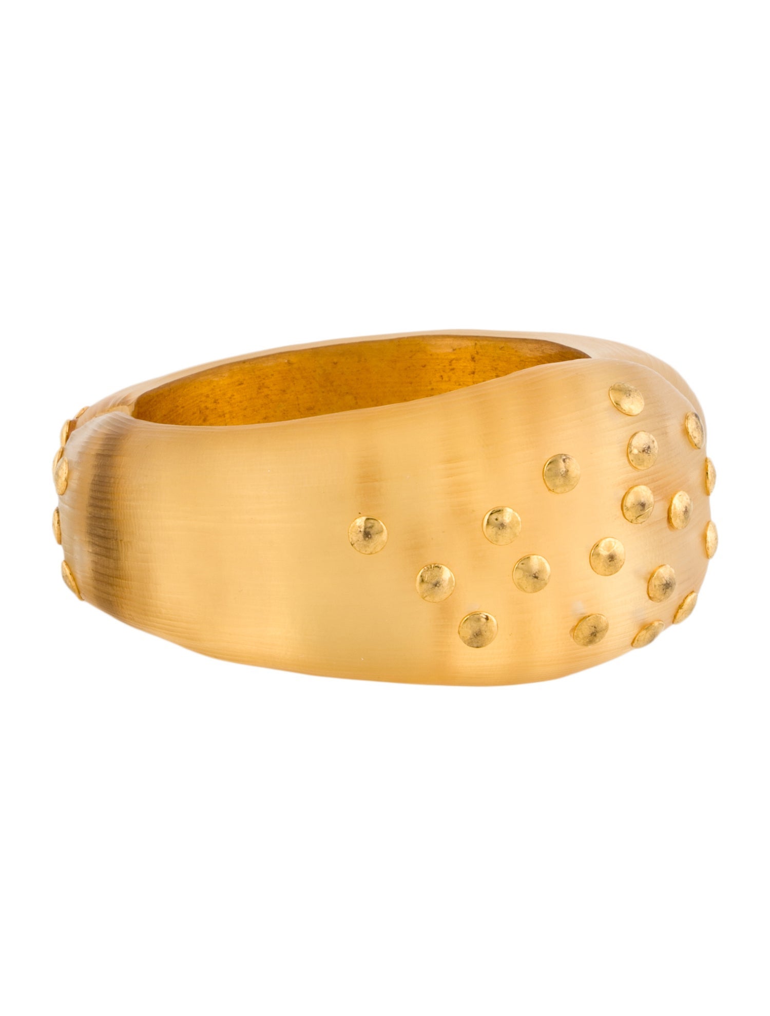 Alexis Bittar Lucite Studded Hinge Bangle Bracelet