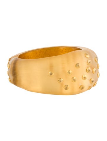 Alexis Bittar Bangle Lucite Studded Hinge Bracelet