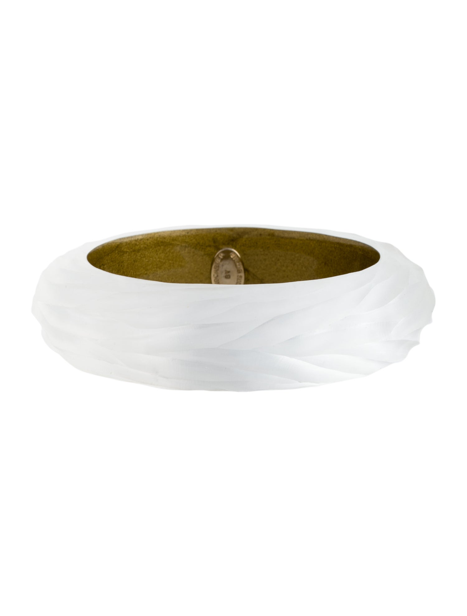 Alexis Bittar Carved Lucite Bangle Bracelet
