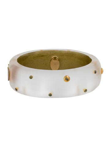 Alexis Bittar Bangle Lucite Hinged Bracelet