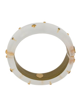 Alexis Bittar Lucite Hinged Bangle Bracelet