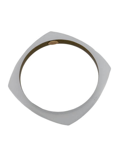 Alexis Bittar Lucite Narrow Square Bangle Bracelet