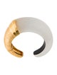 Alexis Bittar Lucite Hammered Hinge Cuff Bracelet